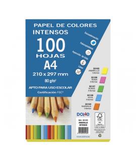 Dohe Papel Multifuncion de 80g - Apto para Fotocopiadoras e Impresoras - 210x297mm - Color Amarillo