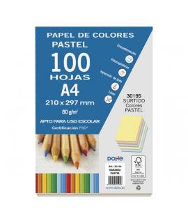 Dohe Papel Multifuncion Color Pastel de 80g - Apto para Fotocopiadoras, Impresoras Laser y Chorro de Tinta - Ideal para Uso Esco