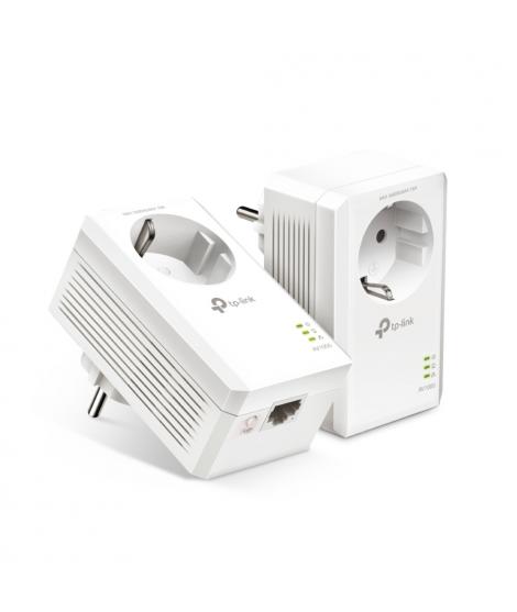 TP-Link Kit de Inicio AV1000 Gigabit Powerline con Enchufe Incorporado