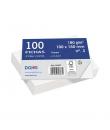 Dohe Fichas de Cartulina Offset Blanca - 180g - Paquete de 100 Unidades