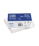 Dohe Fichas de Cartulina Offset Blanca - 180g - Paquete de 100 Unidades