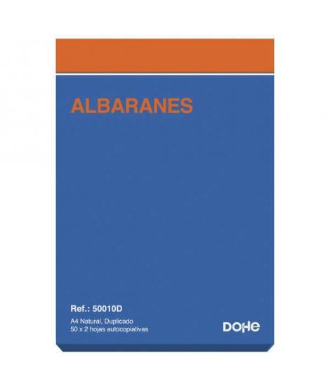 Dohe Talonario Albaranes - 100 Hojas - Papel Autocopiativo - Tamaño A4