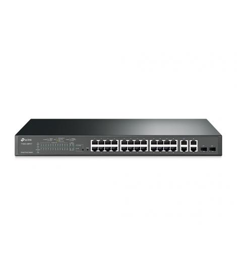 TP-Link JetStream Switch Smart PoE+ - 24 Puertos 10/100Mbps y 4 Puertos Gigabit