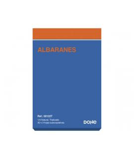 Dohe Talonarios Preimpresos a Dos Tintas en Papel Autocopiativo - 150 Hojas - Cuarto Natural - Triplicado