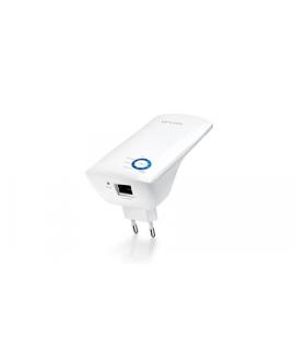 TP-Link Repetidor Amplificador Extensor de Red WiFi N300 - Hasta 300Mbps - IEEE 802.11n - 10/100 Mbps - Boton WPS - 2 Antenas In