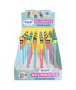Dohe Expositor de 36 Boligrafos Cactus - Tinta Azul Borrable - Capucha con Motivo Cactus