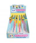 Dohe Expositor de 36 Boligrafos Cactus - Tinta Azul Borrable - Capucha con Motivo Cactus