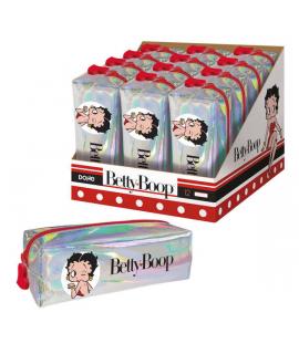 Dohe Expositor de 12 Portadodos Cuadrados Brillantes de Betty Boop - 200mm - Material Flexible y Resistente - Cierre con Cremall