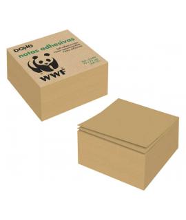 Dohe Cubos de Notas Reposicionables en Papel Kraft de 75gr - Adhesivo Potente - Ideal para Recordatorios
