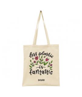 Dohe Totebag de Algodon Reciclado y Organico - 220gr - Asas Largas - Sostenible y Respetuoso con el Medio Ambiente - Ideal para 