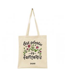 Dohe Totebag de Algodon Reciclado y Organico - 220gr - Asas Largas - Sostenible y Respetuoso con el Medio Ambiente - Ideal para 