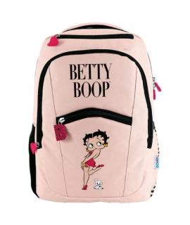 Dohe Mochila Grande de Betty Boop - Fabricada en Poliester - Compartimento Acolchado para Portatil - Bolsillos Delanteros y Late