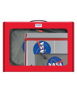 Dohe Pack Mochila, Carpeta y Portatodo Nasa grey - Maletin Regalo 365x515x105mm - Carpeta A4 Recambio, Mochila 3 Compartimentos 