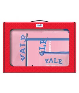 Dohe Yale Pack Mochila, Carpeta y Portatodo - Maletin Regalo 365x515x105mm - Carpeta A4 Recambio - Mochila 3 Compartimentos Gran
