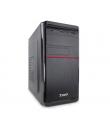 Tooq Caja Mini Torre Micro ATX - Fuente de Alimentacion 500W - 4x HDD3,5 + 1x SDD2,5 + 1x HDD5.25 - 2x USB 3.0, SD y Micro SD - 