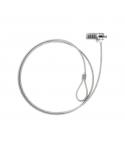 Tooq Cable de Seguridad Universal con Combinacion para Portatiles - Bloqueo de 4 Digitos - Acero 4.5mm - Longitud 1.50m