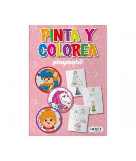 Dohe Libro de Colorear Playmobil Princess - Cubierta de Cartulina de 350gr - Interior de 30 Hojas de 120gr - Ideal para Lapices 