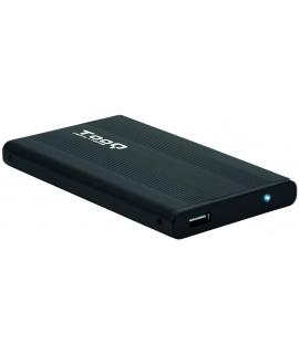 Tooq Carcasa Externa HDD/SDD 2.5" hasta 9,5mm SATA USB 2.0 - Color Negro