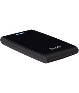 Tooq Carcasa Externa HDD/SDD 2.5" hasta 12,5mm SATA USB 3.0 - Sin Tornillos - Color Negro