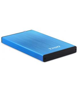 Tooq Carcasa Externa HDD/SDD 2.5" hasta 9,5mm SATA USB 3.0 - Color Azul