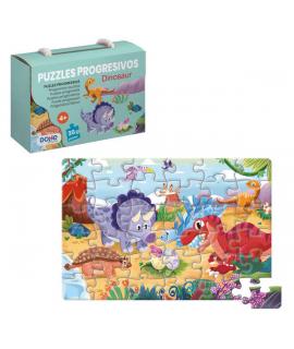 Dohe Puzzle Educativo para Niños - 36 Piezas - Doble Capa de Carton y Contrachapado - Estimula la Imaginacion y el Razonamiento 