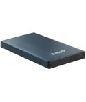 Tooq Carcasa Externa HDD/SDD 2.5" hasta 9,5mm SATA USB 3.0 - Color Azul Marino Metalizado