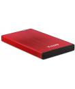 Tooq Carcasa Externa HDD/SDD 2.5" hasta 9,5mm SATA USB 3.0 - Color Rojo