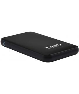 Tooq Carcasa Externa HDDSDD 2.5" hasta 9.5mm SATA USB 3.03.1 Gen 1 - Sin Tornillos - Color Negro