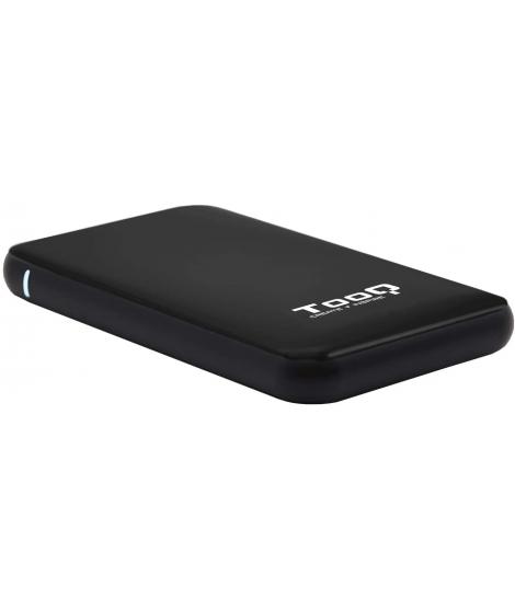 Tooq Carcasa Externa HDDSDD 2.5" hasta 9.5mm SATA USB 3.03.1 Gen 1 - Sin Tornillos - Color Negro