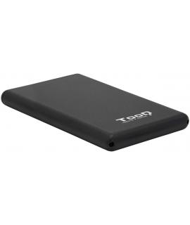Tooq Carcasa Externa HDDSDD 2.5" hasta 9,5mm SATA USB-C con Adaptador a USB-A - Color Negro