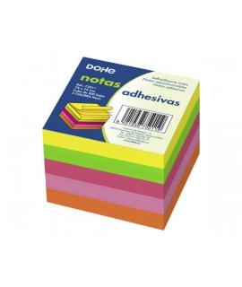 Dohe Cubos de Notas Reposicionables - 75mmx75mm - Cubo de 400 Hojas - Papel de 75gr - Ideales para Oficina y Escuela