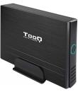 Tooq Carcasa Externa HDD 3.5" SATA/IDE USB 2.0 con Soporte - Color Negro