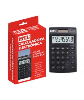 Dohe Calculadora Electronica de 8 Digitos - Alimentacion Solar y a Pilas - 3 Teclas de Memoria - Apagado Automatico - Formato Mi