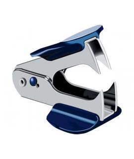 Dohe Quitagrapas Tipo Pinza - Cuerpo Metalico - Empuñadura de Plastico - Cierre de Seguridad - Color Azul