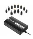 Tooq Cargador Universal para Portatil 100W - USB - 12 Adaptadores - Voltaje 12-24V - Indicador LED