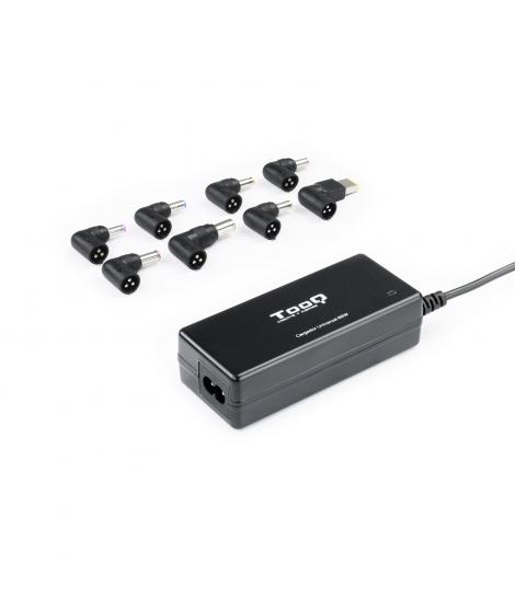 Tooq Cargador Universal Automatico para Portatil 65W - USB - 8 Adaptadores - Voltaje 18.5-20V