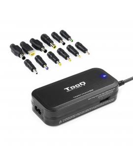 Tooq Cargador Universal para Portatil 90W - USB - 12 Adaptadores - Voltaje 15-24V