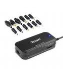 Tooq Cargador Universal para Portatil 90W - USB - 12 Adaptadores - Voltaje 15-24V