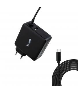 Tooq Cargador Universal para Portatil 90W USB-C - Compatible con PD - Cable de 1.80m