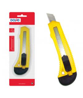 Dohe Cutter Resistente de Plastico - Cuchillas de Acero Tronzables - Sistema de Bloqueo de Cuchilla - Guia de Plastico