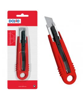 Dohe Cutter Retractil de Plastico - Guia Metalica - Sistema de Seguridad - 150mm de Longitud