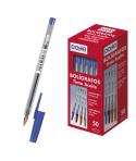 Dohe Boligrafos de Tinta a Base de Aceite - Punta de Bola de 1mm - Trazo de 0.4mm - Cuerpo Transparente y Capucha Ventilada