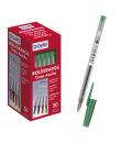 Dohe Boligrafos de Tinta a Base de Aceite - Punta de Bola Metalica de 1mm - Trazo de 0.4mm - Cuerpo Transparente con Capucha Ven