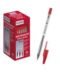 Dohe Boligrafos de Tinta a Base de Aceite - Punta de Bola Metalica de 1mm - Trazo de 0.4mm - Cuerpo Transparente y Capucha Venti