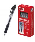 Dohe Boligrafos Retractiles de Tinta de Gel Permanente - Punta de 0.7mm - Trazo de 0.4mm - Resistente al Agua - Cuerpo de Plasti