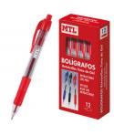 Dohe Boligrafos Retractiles de Tinta de Gel Permanente - Punta Bola de 0.7mm - Resistente al Agua - Cuerpo de Plastico - Grip de