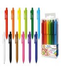 Dohe Pack de 12 Boligrafos Retractiles - Tinta a Juego con el Cuerpo - Blister Incluido
