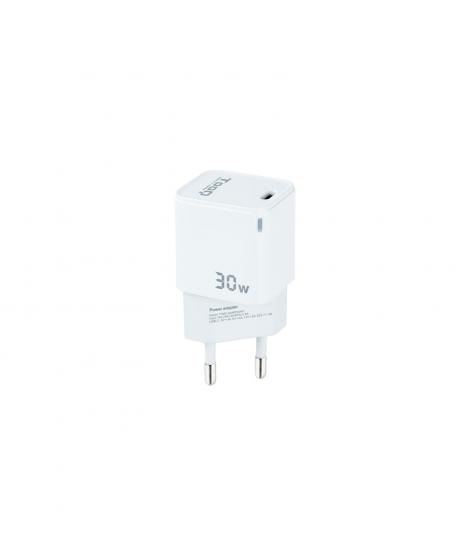 Tooq Cargador de Pared GaN USB-C/PD 30W - Color Blanco