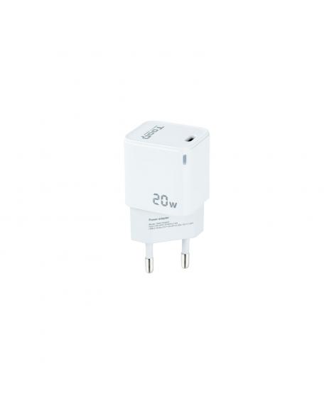 Tooq Cargador de Pared USB-CPD 20W - Color Blanco