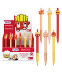 Dohe Expositor de 24 Portaminas 0.5mm - Grip de Caucho - Decorados con Forma de Alimentos
